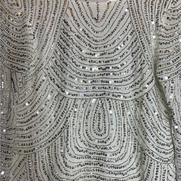 Show me your Mumu embellished sequin Iggy mini dress Frost nwt size small - Picture 12 of 13